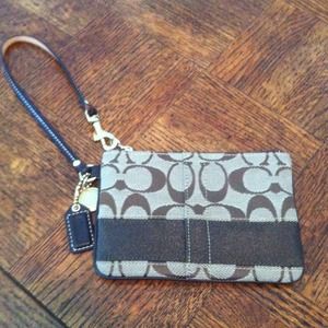 *Reduced* Authentic Coach Wristlet.