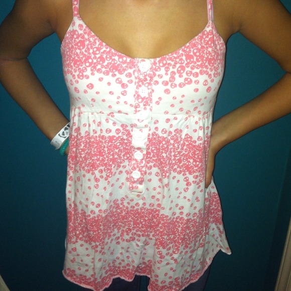 〰Sold Skulls baby doll tank🔚