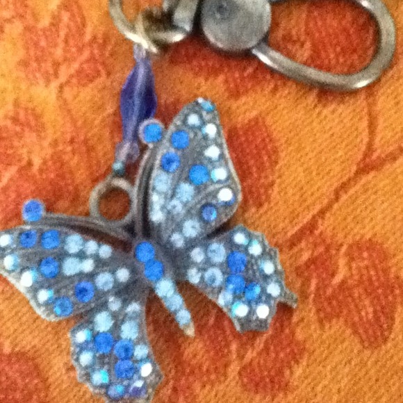 Crystal Blue Butterfly Accessory