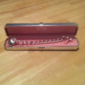 Authentic Juicy Couture silver chain bracelet.