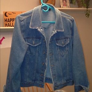 Perfectly worn in jean jacket