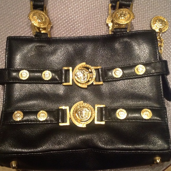 Versace Handbags - SOLD!! Vintage Medusa Versace purse