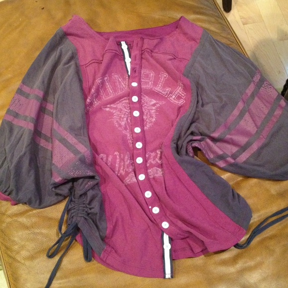 We the free poet sleeve blouse size S