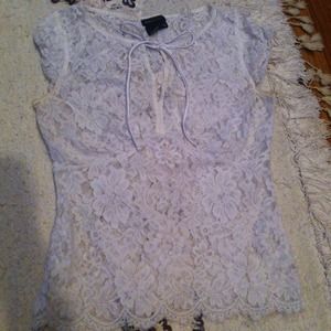 BCBG White Lace top