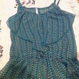 Paris Green patterned top
