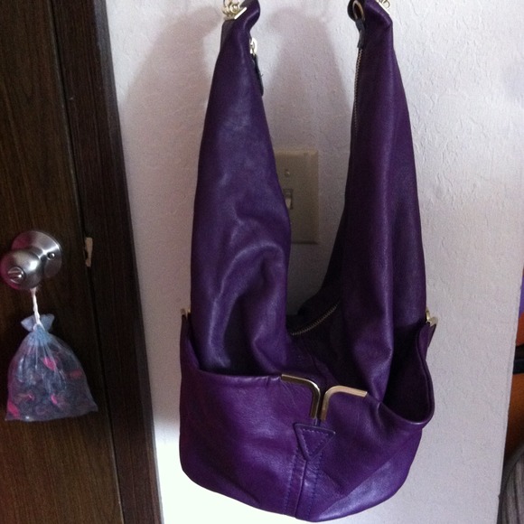 Chloe handbag, grape color, soft calf leather - Picture 2 of 4