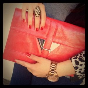 BCBGeneration Bags - NWOT Coral Clutch BCBGeneration Bags - NWOT Coral Clutch