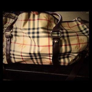 Big Burberry-esque duffel