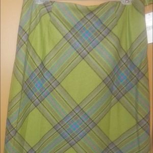 NWT Colorful Wool-Blend Skirt