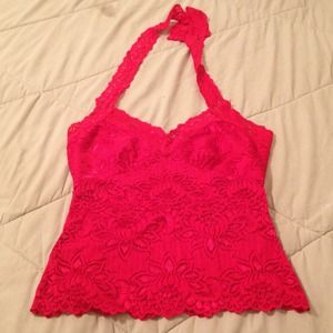 Sexy lace halter