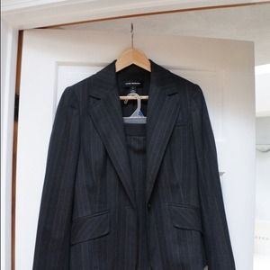 Club Monaco wool pinstriped suit