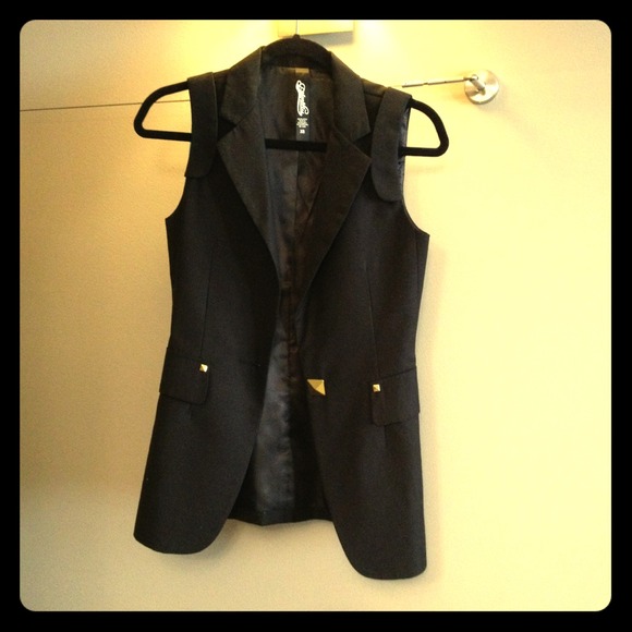 priorities Jackets & Blazers - Priorities blazer vest with studded buttons