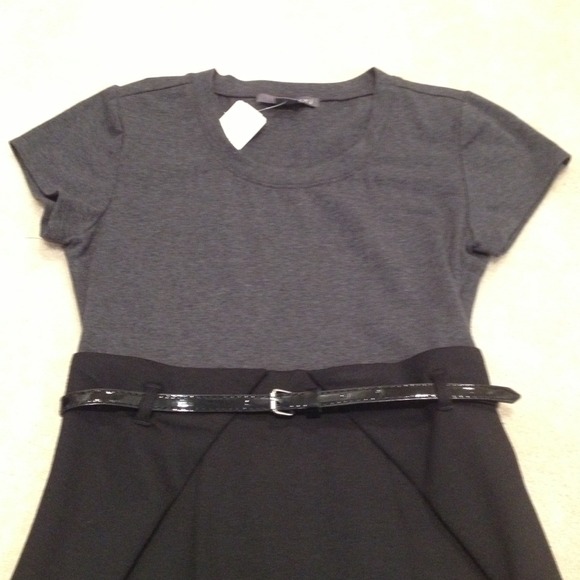 NWT One piece "t-shirt" Dress with Belt - Picture 2 of 3