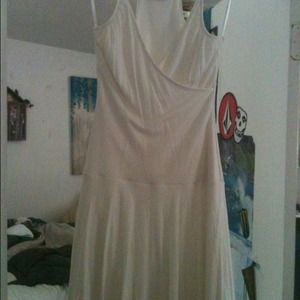 BCBG cream colored dress