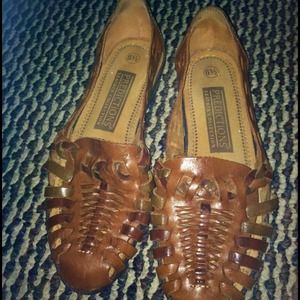 Brown sandal-like shoes size 6.5