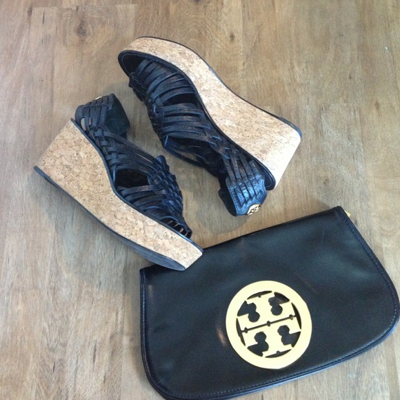 Tory Burch Shoes - Tory Burch cork Lottie Wedge sandal