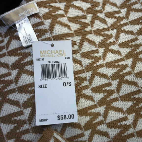 NWT- Michael kors scarf, brown and tan. Brand new