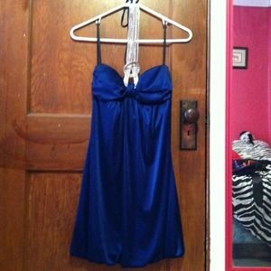 Dark blue dress