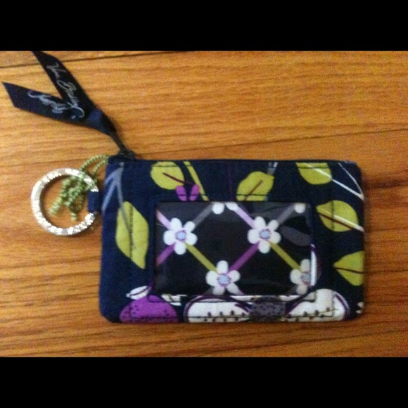 Vera Bradley ID holder with zip pocket