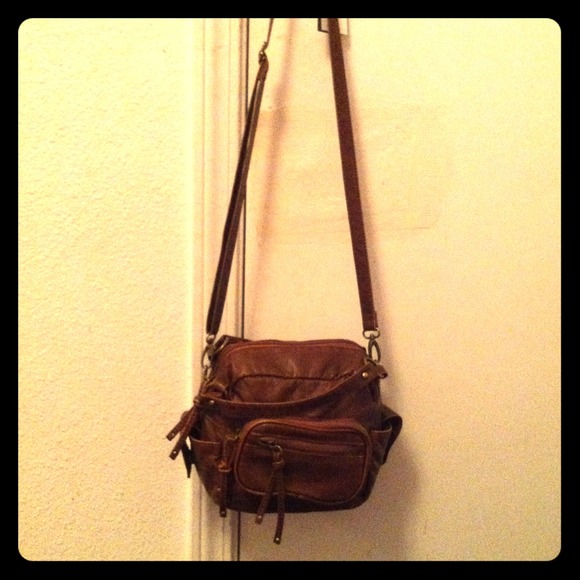 !SOLD! Claire's leather adjustable strap mini bag.