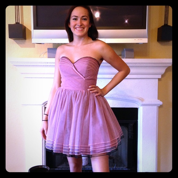 Cute pink strapless by Betsey Johnson