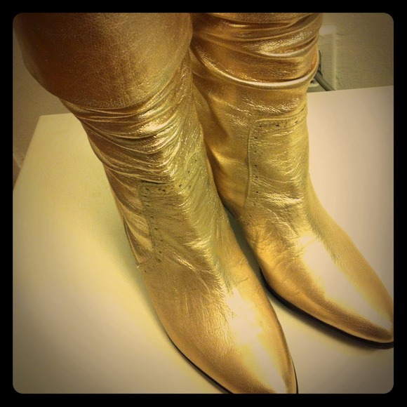 Gold boots:)