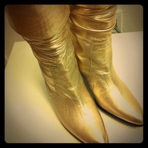 Gold boots:)