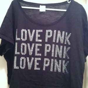 VS Black Bling Pink Shirt!
