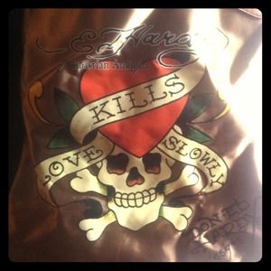 Large Ed Hardy bag with Affliction women's hat!