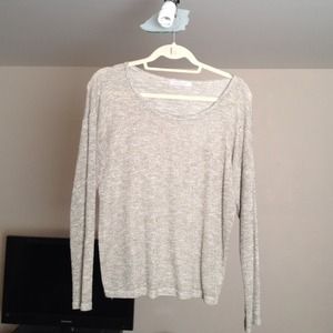Light sheer sweater w gold threading