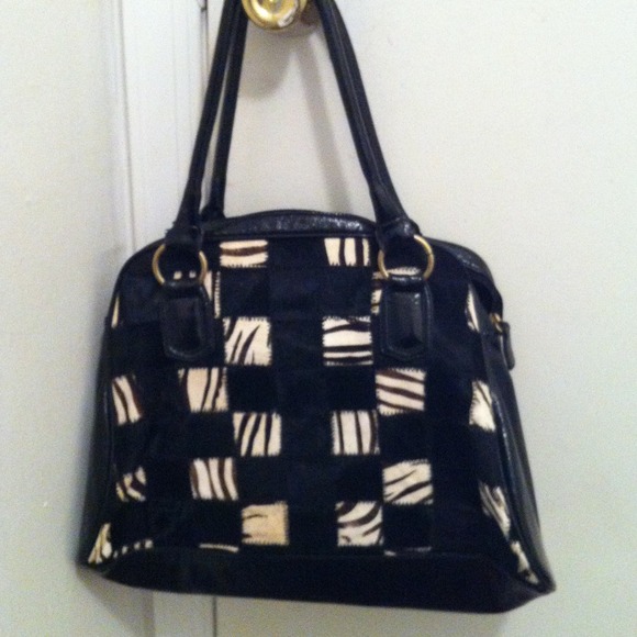 Zebra print bag