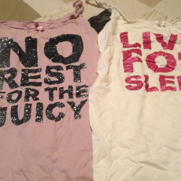 2 juicy couture sleep tanks never worn