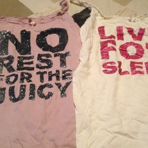 2 juicy couture sleep tanks never worn
