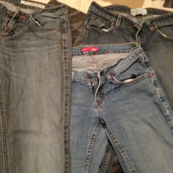 3 bundle of jeans bundle with grey express pants