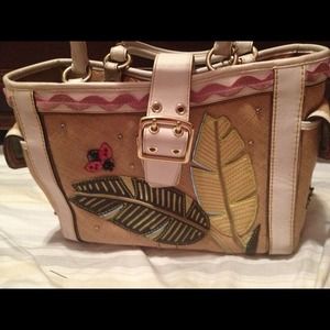 Authentic coach top handle bag