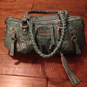 Reserved for @photogirl-Jewel tone Guess handbag