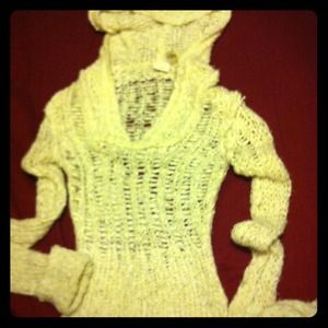Cream colored, cute winter sweater.