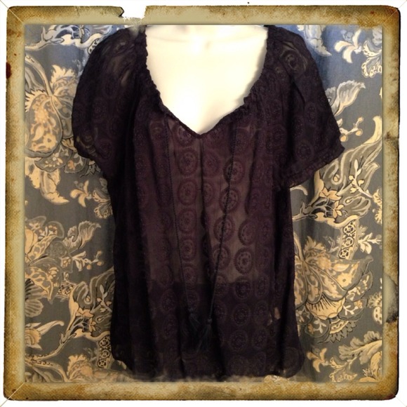 ❌SOLD❌Lucky Brand Peasant Blouse