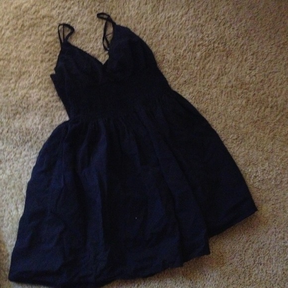 Black adjustable strap dress