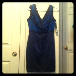 XOXO Dress, Sleeveless V Neck Striped  Mini