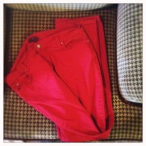 SOLD @karyn Red NYDJ straight leg pants