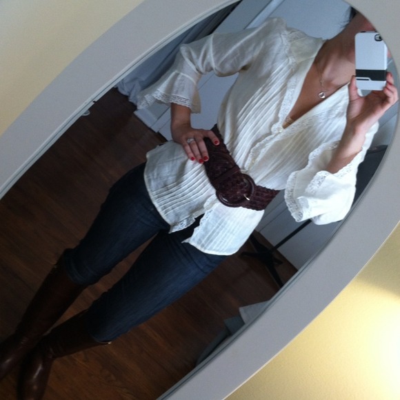 Ralph Lauren linen top sz 8
