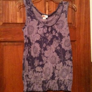 Purple Flower print tank