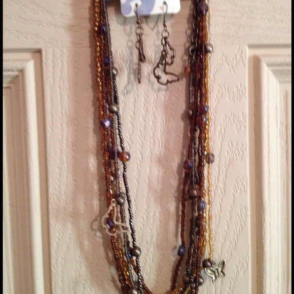 Necklace with earrings