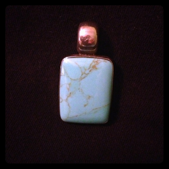 🎉REDUCED Sterling Silver Turquoise Pendant