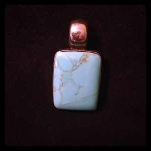 🎉REDUCED Sterling Silver Turquoise Pendant