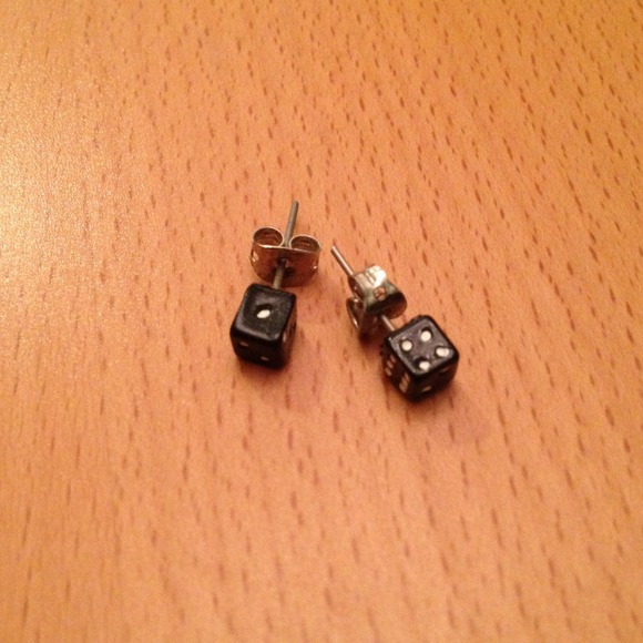 Vintage/80's mini dices earrings