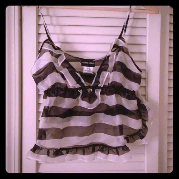 Giorgio Armani Ruffle Blouse