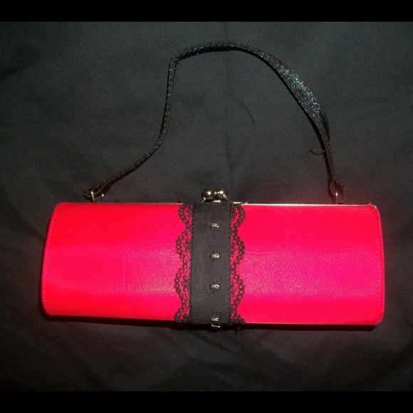 Red & Black Clutch