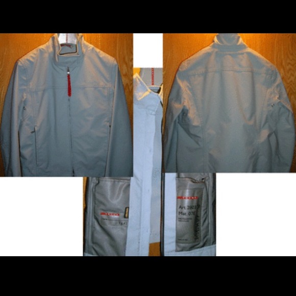 Authentic PRADA Jacket Light Blue GORE-TEX ITALY - Picture 2 of 2